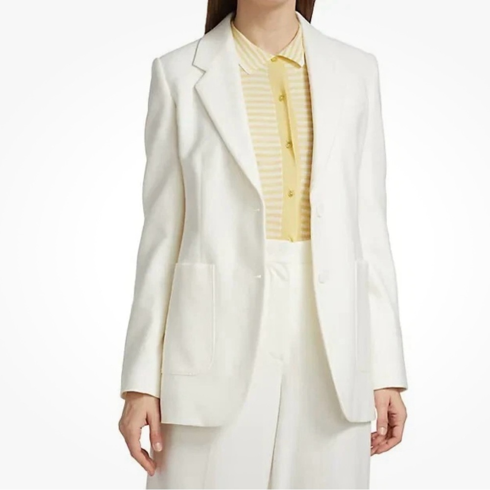 MaxMara White Tailored Blazer Jacket